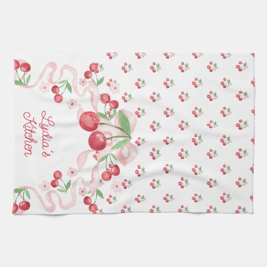 Coquette Cherry Geschirrtuch (Horizontal)