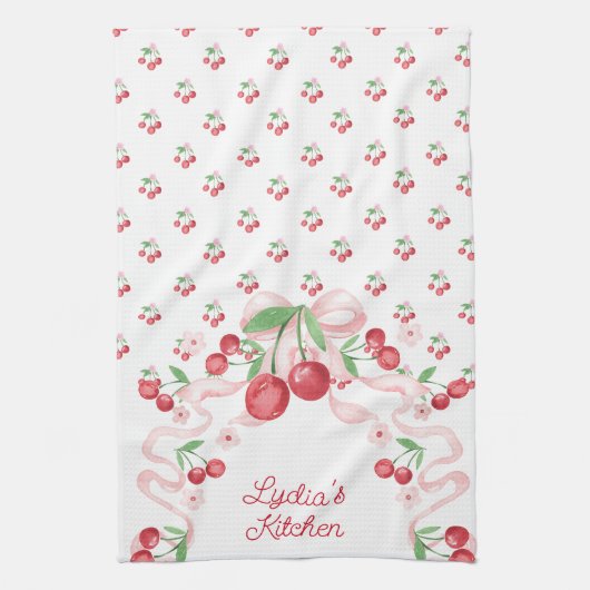 Coquette Cherry Geschirrtuch (Vertikal)