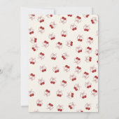 Coquette Cherry Girl Birthday Danke Karte (Rückseite)