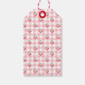 Coquette Cherry Monogam Brautparty Geschenkanhänger (Rückseite)