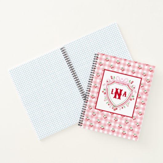 Coquette Cherry Monogam Notizblock (Innenseite)