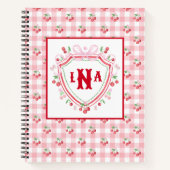 Coquette Cherry Monogam Notizblock (Vorderseite)
