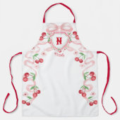 Coquette Cherry Monogam Schürze (Vorderseite)