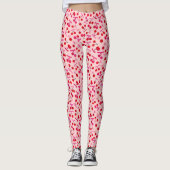Coquette Cherry & Pink Bow Muster Leggings (Vorderseite)