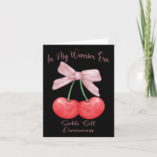 Coquette Cherry Sickle Cell Awareness Karte