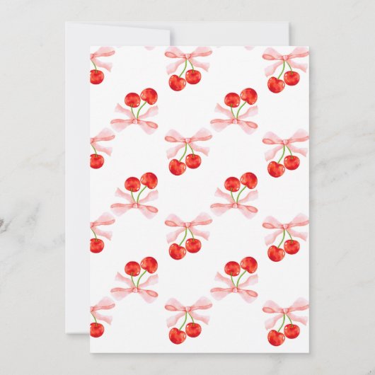 Coquette Cherry Sweet 2. 3. Einladung (Rückseite)