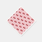 Coquette Chic Cherry Baby Dusche Serviette (Ecke)