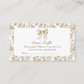 Coquette Chinoiserie Babydusche Windelwanne Begleitkarte (Vorderseite)