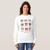 Coquette Christlich Weihnachten Frauen Sweatshirt (Vorne ganz)