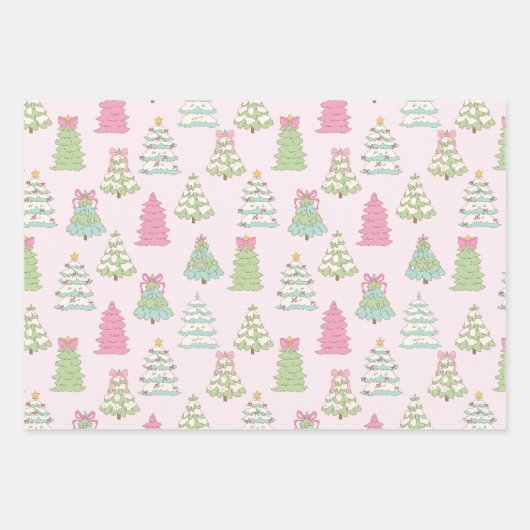 Coquette Christmas Ballerina Geschenkpapier Set (Vorderseite 3)