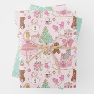 Coquette Christmas Ballerina Geschenkpapier Set