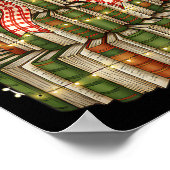 Coquette Christmas Book Tree All Booked For Christ Poster (Ecke)