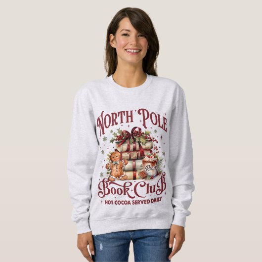 Coquette Christmas Books Sweatshirt (Vorne ganz)