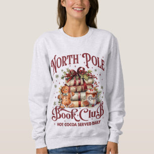 Coquette Christmas Books Sweatshirt