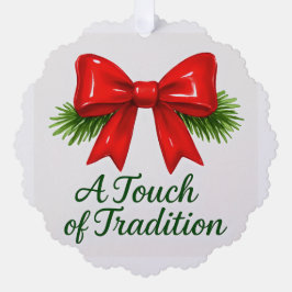 Coquette Christmas Bow - Messy Girl Magic ✨ Ornament Karte