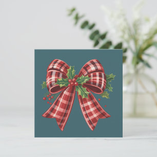 Coquette Christmas Bow Squad Geschenk Niedlich Win Feiertagskarte