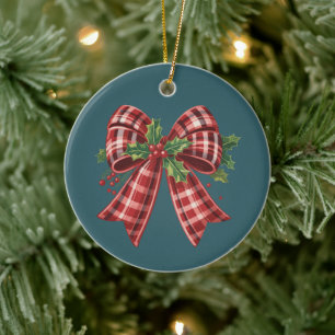 Coquette Christmas Bow Squad Geschenk Niedlich Win Keramik Ornament