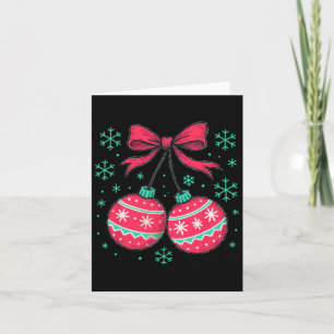 Coquette Christmas Cherries Holly Xmas Jolly Girly Karte