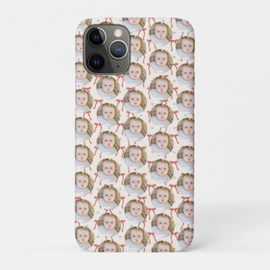 Coquette Christmas Floral Modern Family photo Case-Mate iPhone Hülle (Rückseite)