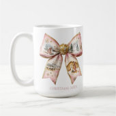 Coquette Christmas Nativity Bow Kaffeetasse (Links)