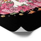 Coquette Christmas Nk Retro Niedlich Gans Checkere Poster (Ecke)