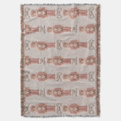 Coquette Christmas Nutcracker Latch Hook Yarn Decke (Vorderseite Vertikal)