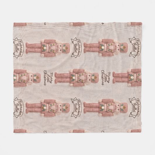 Coquette Christmas Nutcracker Latch Hook Yarn  Fleecedecke (Vorderseite (Horizontal))