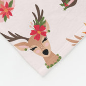 Coquette Christmas Preppy Rentier Fleecedecke (Ecke)