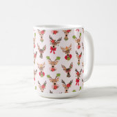 Coquette Christmas Preppy Rentier Kaffeetasse (VorderseiteRechts)