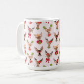 Coquette Christmas Preppy Rentier Kaffeetasse (Vorderseite Links)