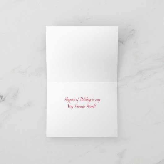 Coquette Christmas Preppy Rentier Karte (Innenseite)