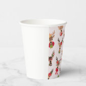 Coquette Christmas Preppy Rentier Pappbecher (Rechts)