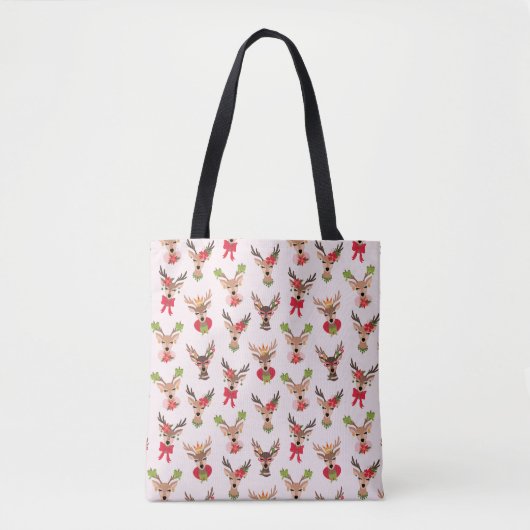 Coquette Christmas Preppy Rentier Tasche (Vorderseite)