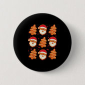 Coquette Christmas Tree Cake Santa Claus Nk Christ Button (Vorderseite)