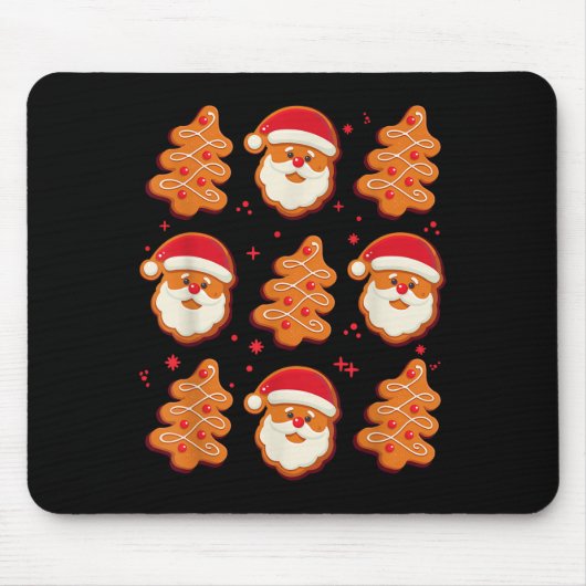 Coquette Christmas Tree Cake Santa Claus Nk Christ Mousepad (Vorne)