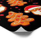 Coquette Christmas Tree Cake Santa Claus Nk Christ Poster (Ecke)