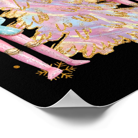 Coquette Christmas Tree Nk Nutcrackers Women Kids Poster (Ecke)