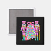 Coquette Christmas Tree Nk Nutcrackers Xmas Women Magnet (Vorderseite/Rückseite)