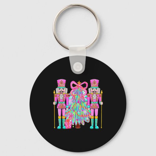 Coquette Christmas Tree Nk Nutcrackers Xmas Women  Schlüsselanhänger (Vorderseite)