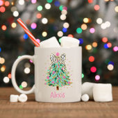 Coquette Christmas Tree Preppy Holiday Bow Kaffeetasse