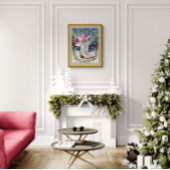 Coquette Christmas Wall Art, Western Xmas Print Poster