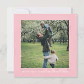 Coquette Christmas Wavy Foto Weihnachtskarte Mitteilungskarte (Rückseite)