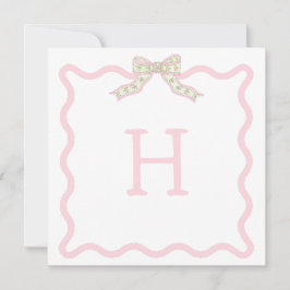 Coquette Christmas Wavy Foto Weihnachtskarte Mitteilungskarte