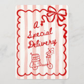 Coquette Ciao Baby Italian Theme Einladung (Rückseite)