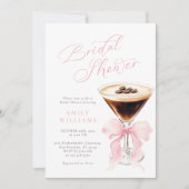 Coquette Coffee Brautjungfern-Party Einladung (Vorderseite)