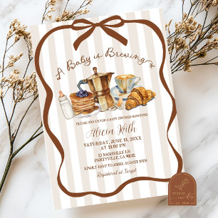 Coquette Coffee Ein Baby Braut Baby Shower Einladung