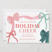 Coquette Core Red & Green Bows Weihnachten (Vorderseite)