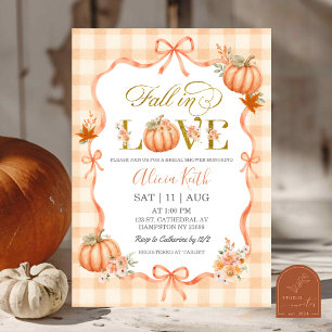 Coquette Cottage Kürbis Fall in Love Braut- Einladung