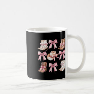 Coquette Cowgirl Stiefel mit rosa Bögen Ästhetik Y Kaffeetasse