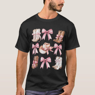 Coquette Cowgirl Stiefel mit rosa T-Shirt